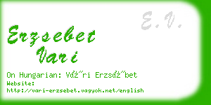 erzsebet vari business card